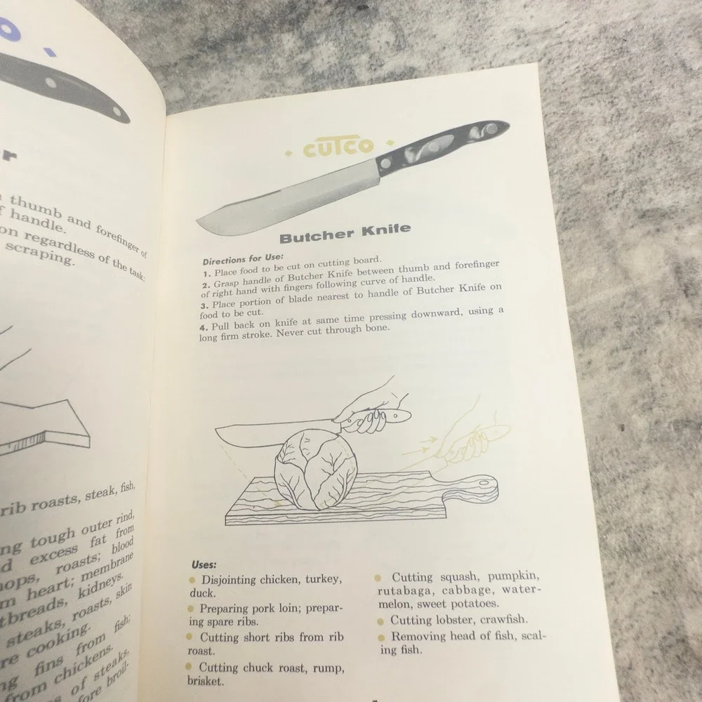 Vintage 1961 Cutco Cook Book Meat & Poultry Cookery Margaret Mitchell